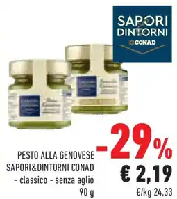 Conad Superstore Pesto alla genovese SAPORI&DINTORNI CONAD offerta