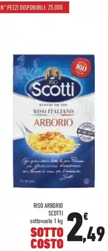 Conad Riso arborio scotti sottovuoto offerta