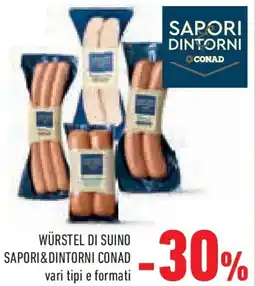 Conad Superstore Würstel di suino SAPORI&DINTORNI CONAD offerta