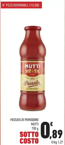 Conad Passata di pomodoro MUTTI offerta