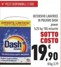 Conad Detersivo lavatrice in polvere dash power offerta