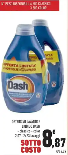 Conad Detersivo lavatrice liquido dash classico, color offerta