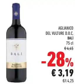 Conad Superstore Aglianico del vulture d.o.c. BALÌ offerta