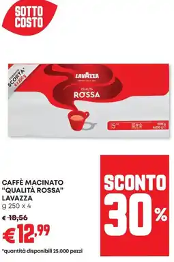 Panorama Caffe macinato "qualità rossa" LAVAZZA offerta