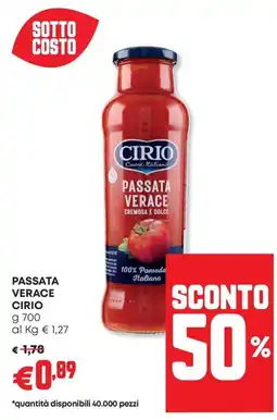 Panorama Passata verace CIRIO offerta