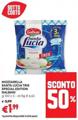 Panorama Mozzarella santa lucia tris special edition GALBANI offerta
