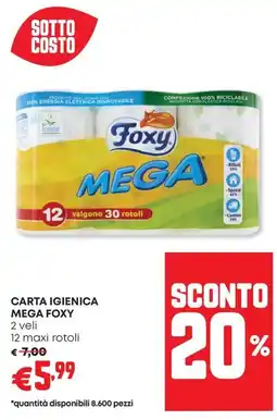Panorama Carta igienica mega FOXY offerta