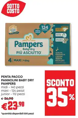Panorama Penta pacco pannolini baby dry PAMPERS offerta