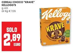 Panorama Cereali choco "krave" KELLOGG'S offerta
