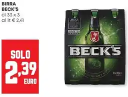Panorama Birra BECK'S offerta