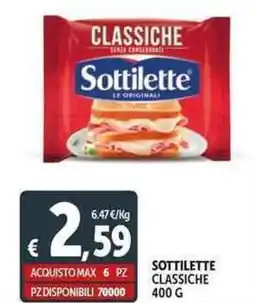 Deco Supermercati Sottilette classiche offerta