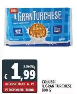 Deco Supermercati Colussi il gran turchese offerta