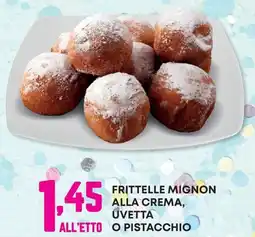 Panorama Frittelle mignon alla crema, uvetta all'etto o pistacchio offerta