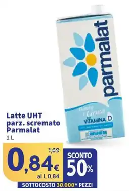 Sigma Latte UHT parz. scremato Parmalat offerta
