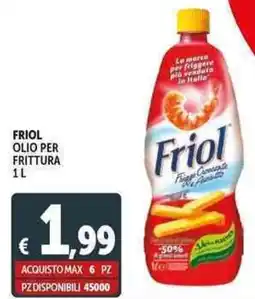 Deco Supermercati Friol olio per frittura offerta
