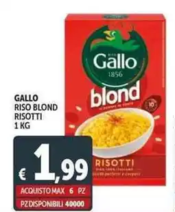 Deco Supermercati Gallo riso blond risotti offerta