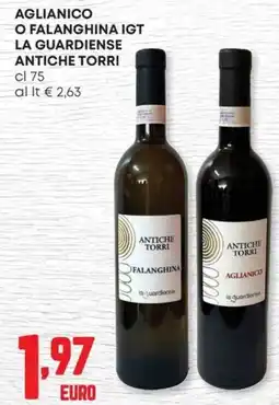 Panorama Aglianico o falanghina igt la guardiense ANTICHE TORRI offerta