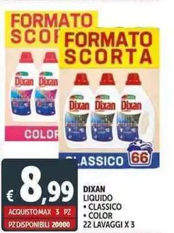 Deco Supermercati Dixan liquido offerta