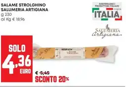 Panorama Salame strolghino SALUMERIA ARTIGIANA offerta