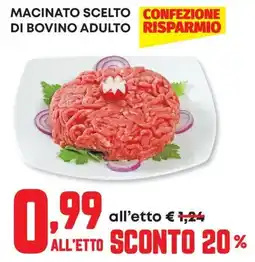 Panorama Macinato scelto di bovino adulto offerta