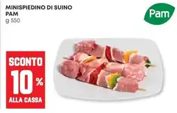 Panorama Minispiedino di suino PAM offerta