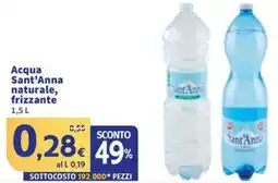 Sigma Acqua Sant'Anna naturale, frizzante offerta