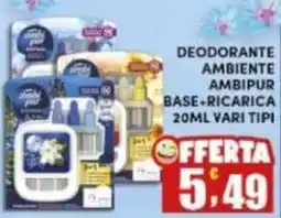Maury's Deodorante ambiente ambipur base + ricarica offerta
