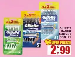 Maury's Gillette rasoio sensor 3 offerta
