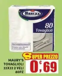 Maury's Maury's tovaglioli offerta