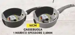 Maury's Casseruola 1 manico spessore 2,8mm offerta