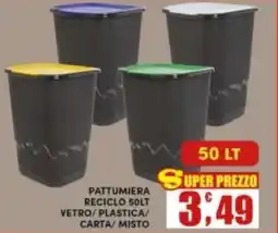 Maury's Pattumiera reciclo vetro/plastica/ carta/misto offerta