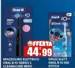 Maury's Spazzolino elettrico oral b io series 2 clean&care nero, spazz elett oral b io kid stitch offerta