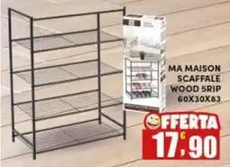 Maury's Ma maison scaffale wood 5rip offerta