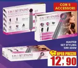 Maury's Master set styling 5in1 600W offerta