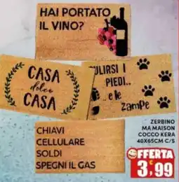 Maury's Zerbino ma maison cocco kera offerta