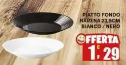 Maury's Piatto fondo harena bianco/nero offerta