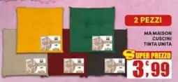 Maury's Ma maison cuscini tinta unita offerta