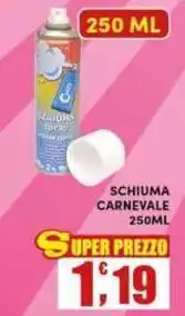 Maury's Schiuma carnevale offerta