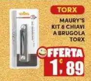 Maury's Maury's kit 8 chiavi a brugola torx offerta