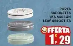 Maury's Porta saponetta ma maison leaf offerta