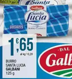 Sidis Burro santa lucia GALBANI offerta