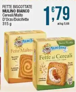 Sidis Fette biscottate mulino bianco cereali/malto d'orzo/dolcifette offerta