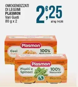 Sidis Omogeneizzati di legumi PLASMON offerta