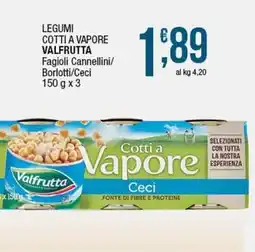 Sidis Legumi cotti a vapore valfrutta fagioli cannellini/ borlotti/ceci offerta