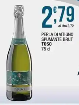 Sidis Perla di vitigno spumante brut TOSO offerta