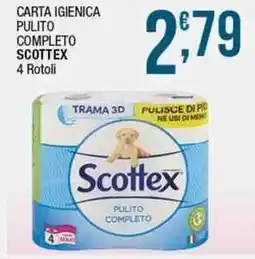 Sidis Carta igienica pulito completo SCOTTEX offerta