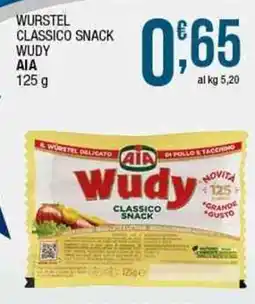 Sidis Wurstel classico snack wudy AIA offerta