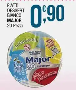 Sidis Piatti dessert bianco MAJOR offerta