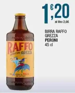 Sidis Birra raffo grezza PERONI offerta