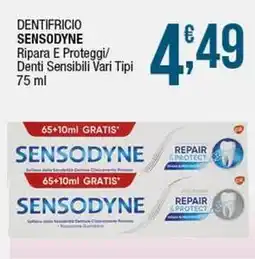 Sidis Dentifricio sensodyne ripara e proteggi/ denti sensibili offerta